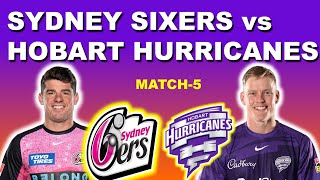 Sydney sixers vs Hobart hurricanes bbl 2023  Big bash league 2023 match report hhvsss [upl. by Dylan]