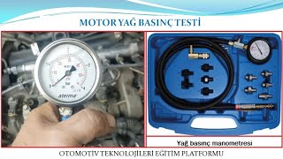 MOTOR YAĞ BASINÇ TESTİ [upl. by Yht]