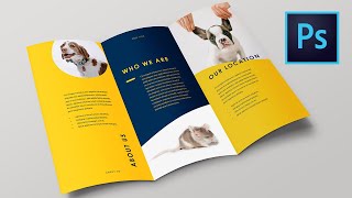 How to place trifold brochure Mockup [upl. by Haliak614]