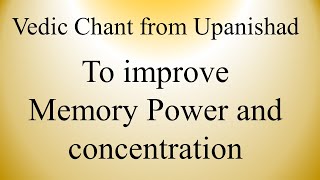 Improve MEMORY Power amp Concentration  Vedic Chant  Vyaahruti Homa Mantra  Sri K Suresh [upl. by Anerul]