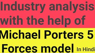 Industry Analysis with porters five forces model [upl. by Yrrac]