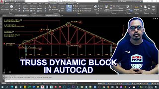 Faster way to create Truss Details in AutoCAD through Truss Dynamic Block [upl. by Silva286]