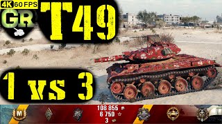 World of Tanks T49 Replay  7 Kills 51K DMGPatch 141 [upl. by Canning813]