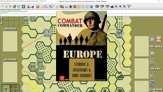 Combat Commander Europe  Scenario 2  Hedgerows amp Hand Grenades [upl. by Adnorehs]