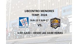 SUB15  SUB17 LIBCENTRO MENORES 2024 CD UNIVERSIDAD CATÓLICA VS CURICÓ BASKET [upl. by Marden]