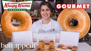 Pastry Chef Attempts to Make Gourmet Krispy Kreme Doughnuts  Gourmet Makes  Bon Appétit [upl. by Arek]