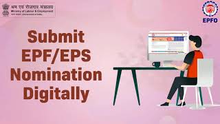 Submit EPF amp EPS Nomination Digitally [upl. by Nyrrat]