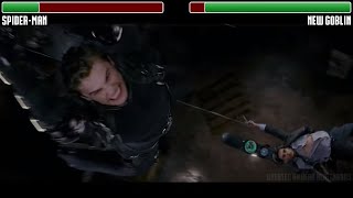 SpiderMan vs New Goblin WITH HEALTHBARS  HD  SpiderMan 3 [upl. by Pihc88]