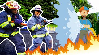 Blippi at the Fire Station  Explore with BLIPPI  Educational Videos for Toddlers [upl. by Marilyn53]