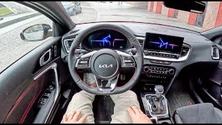 2023 Kia ProCeed Shooting Brake GT 16 TGDI 204HP0100 POV Test Drive 1663 Joe Black [upl. by Milka]