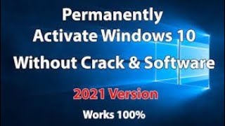 How to activate windows 10 All versions 2021 [upl. by Saile]