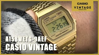 Unboxing The Casio Vintage A158WETG9AEF [upl. by Ximena]