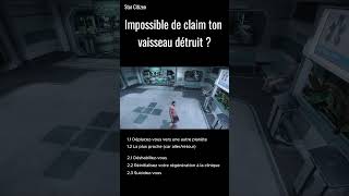 Star Citizen  324 Impossible de claim ton vaisseau détruit  starcitizen [upl. by Alaric]