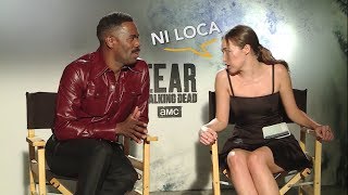 Fear the Walking Dead  Alycia amp Colman hablando Español Argentino [upl. by Assin422]