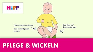 Hüftschonend wickeln – die besten Wickeltipps für Babys  HiPP Ratgeber Pflege amp Wickeln [upl. by Anauq]