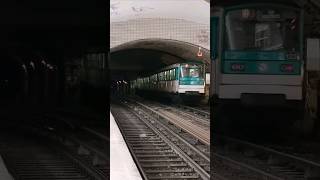 Métro ligne 10  MF67 A2 à Cluny  La Sorbonne shorts [upl. by Joline]