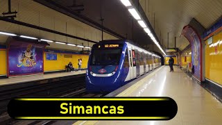 Metro Station Simancas  Madrid 🇪🇸  Walkthrough 🚶 [upl. by Deehsar11]