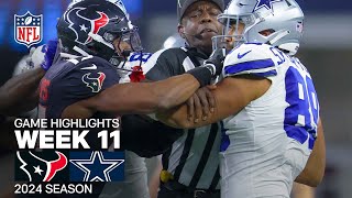 Houston Texans vs Dallas Cowboys Game Highlights  NFL 2024 Season Week 11 [upl. by Ellered]