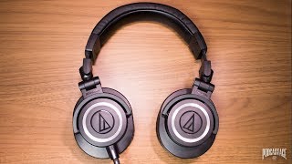 AudioTechnica ATHM50X Headphone Review [upl. by Arev]