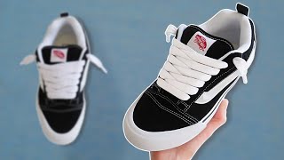 HOW TO LACE VANS KNU SKOOLS 👟🔥 [upl. by Anaeco259]