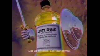 Listerine Mouthwash commercial 1991 [upl. by Kenay402]