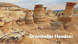 DRUMHELLER Hoodoos Hiking in Alberta 4K🇨🇦 CANADA Travel [upl. by Gilmore]