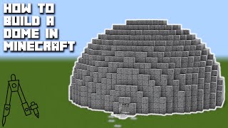 How to Build a DOME in MINECRAFT MAX 256 x 256 [upl. by Godred]