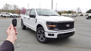 2024 Ford F150 STX 4X4 Start Up Walkaround Test Drive and Review [upl. by Yuh]