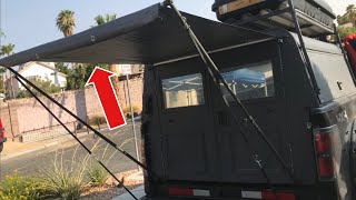 DIY Camper Awning Recoiling Design [upl. by Padget]