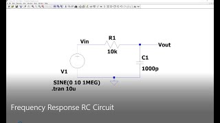 Simulating Frequency Response of an RC Circuit in LTspice [upl. by Norabal]