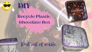 DIY Chocolate Box Reuse  Upcycling Ideas  Reuse Recycling ideas  ShobhasDIYCorner [upl. by Carree]