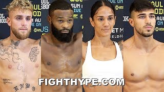 JAKE PAUL VS TYRON WOODLEY FULL OFFICIAL WEIGHIN [upl. by Ameehsat]