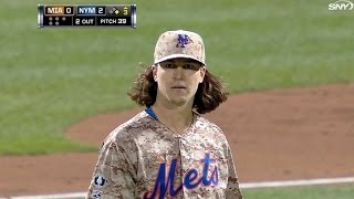 deGrom fans eight in a row to start the game [upl. by Wheaton]