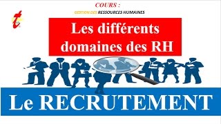 TOPETUDES  GESTION DES RESSOURCES HUMAINES V2  Le Rrecrutement [upl. by Kcinimod]