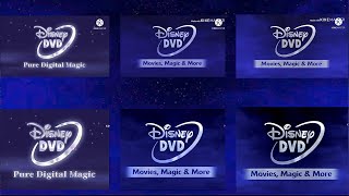 Disney DVD 20012014 Logos Filmed Version amp Including Movies Magic amp More Logos [upl. by Suruat]