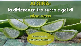 ALOINA La differenza tra succo e gel di Aloe Vera [upl. by Rairb]