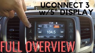 UCONNECT 3 With 5quot Display FULL OVERVIEW [upl. by Rahal]