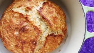 Faster No Knead Bread  So Easy ANYONE can make but NO BOILING WATER [upl. by Enyaw]