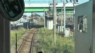 【高架化工事前】白新線 東新潟駅～新潟駅 E127系前面展望 2011924 ≪仮線切替前・地上7番線入線≫ [upl. by Surbeck]