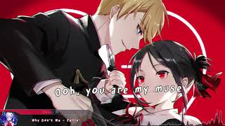 Nightcore  Fallin Why Dont We  Lyrics [upl. by Mariejeanne]