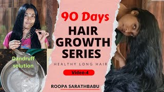 90 Days hair growth series for long amp thicken hair Dandruff solution  video4 [upl. by Llenrrad]