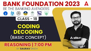 CODINGDECODING Basic Concept Reasoning Tricks for Bank Exams 2023 by Saurav Singh [upl. by Haggerty]