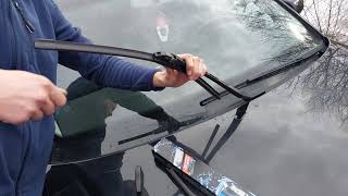 How to Replace Windshield Wiper Blades 0408 Audi A4 [upl. by Azeel]