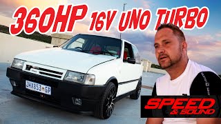 360hp Fiat Uno Turbo with 16V Palio Motor [upl. by Larson]