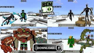 Minecraft Ben 10 Mod For Pe 120 Android [upl. by Ennaeiluj450]