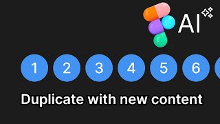 Duplicate new content  Figma AI [upl. by Kath]