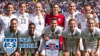 WNT vs Brazil Highlights  Oct 25 2015 [upl. by Jethro574]