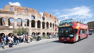 HopOn HopOff Sightseeing Tour in Rome Italy [upl. by Olia]