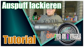 ✨ AUSPUFF LACKIEREN  Tutorial  Werkstattvideo [upl. by Milty]