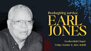 Thanksgiving Service Earl Jones  110AM [upl. by Warga]